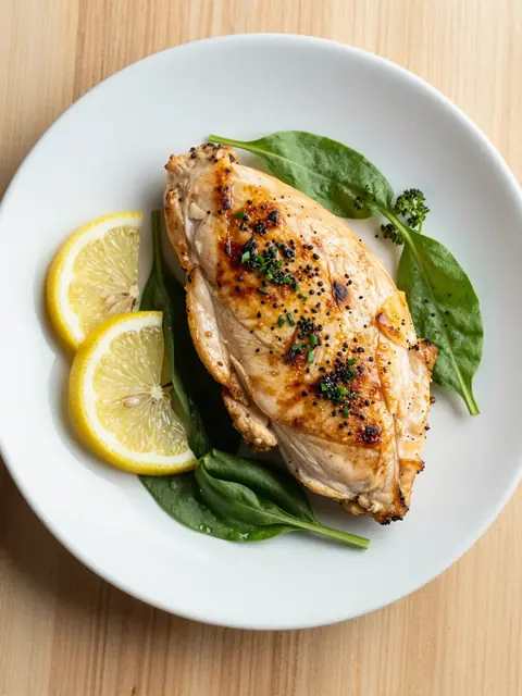 Pollo a la plancha con jengibre y limón